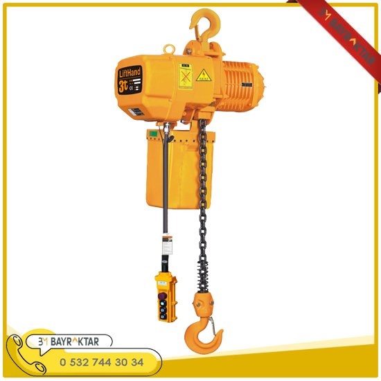3 TON 2 HAREKETLİ TEK ZİNCİRLİ VİNÇ