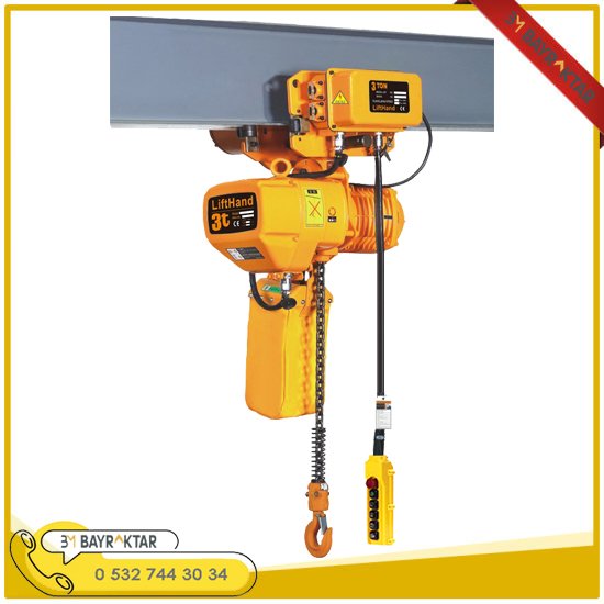 3 TON 4 HAREKETLİ TEK ZİNCİRLİ VİNÇ