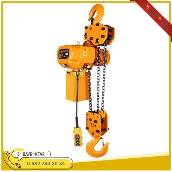 7,5 TON 2 HAREKETLİ ZİNCİRLİ VİNÇ